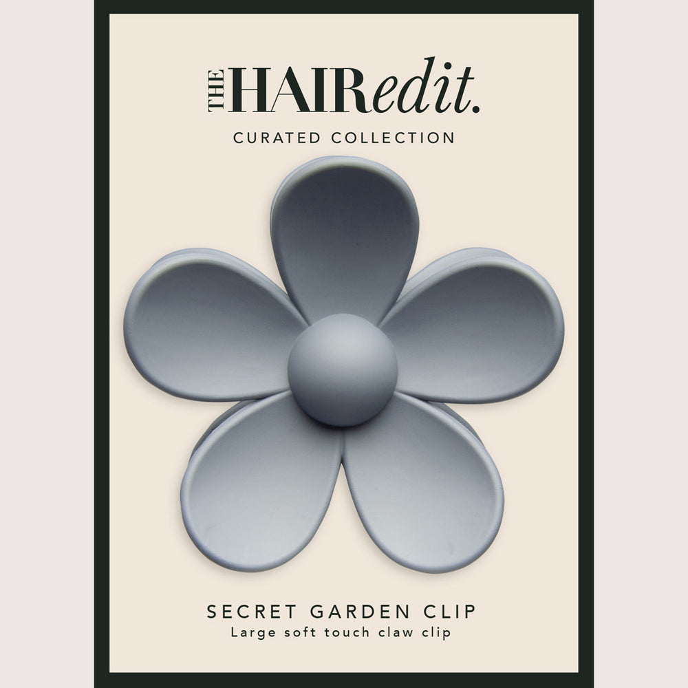 Secret Garden Flower Claw Clip - Slate7