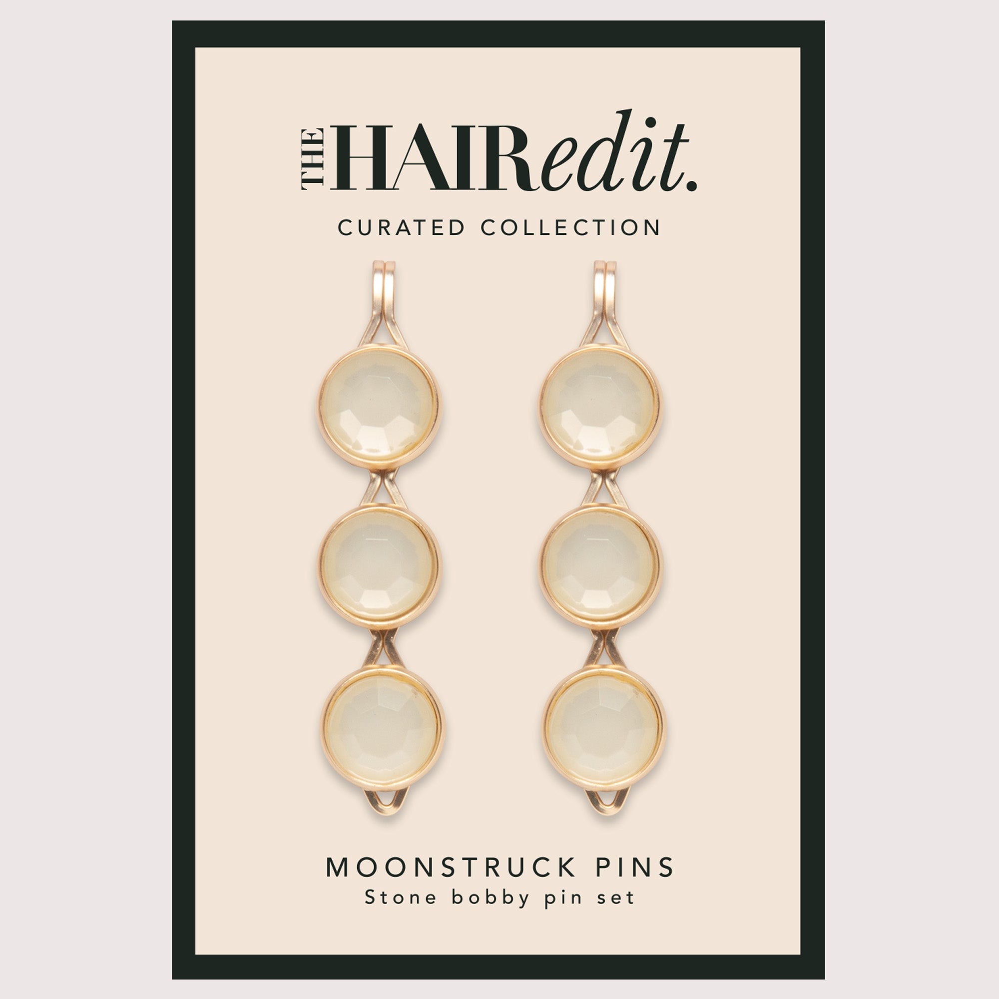 Moonstruck Stone Bobby Pins Set6
