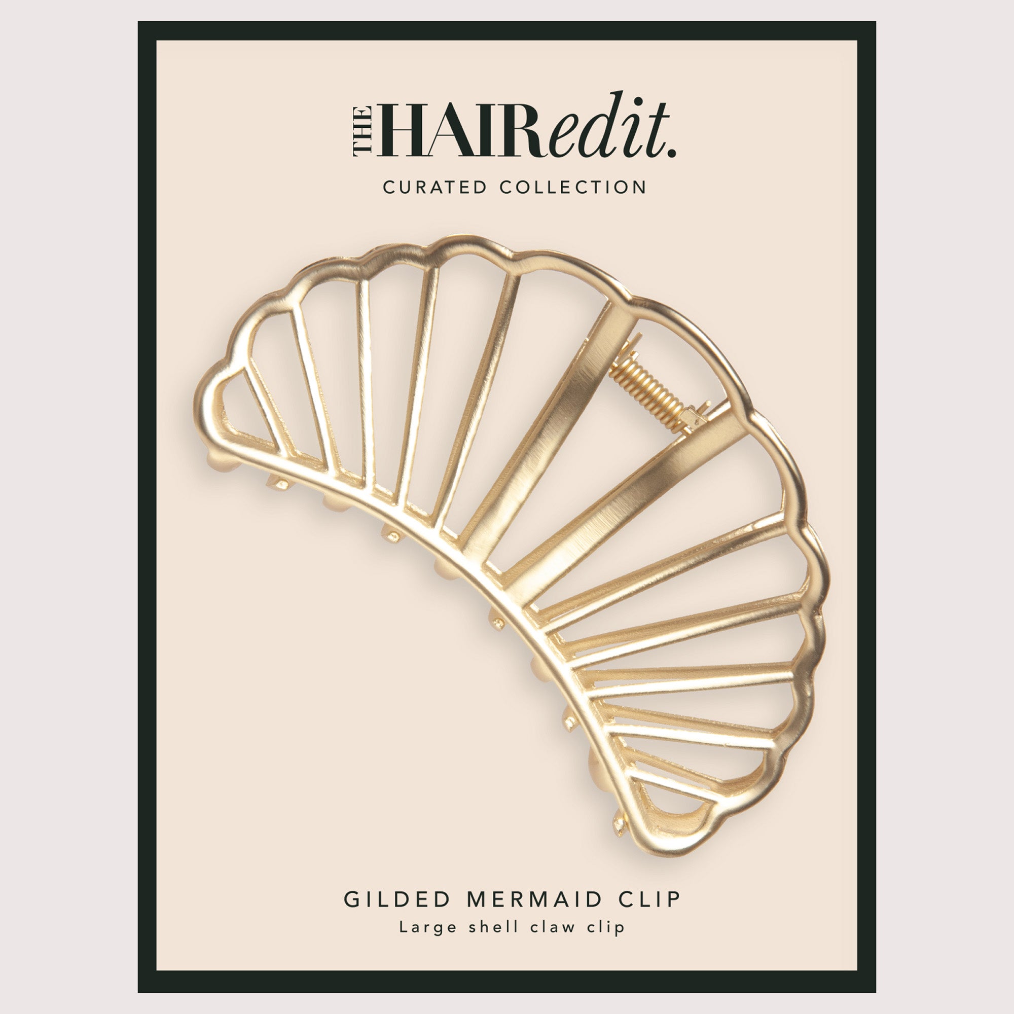 Gilded Mermaid Shell Claw Clip6