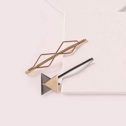 Geometric Bobby Pins Set