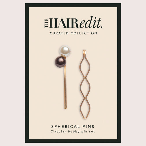 Spherical Pearl Bobby Pins Set