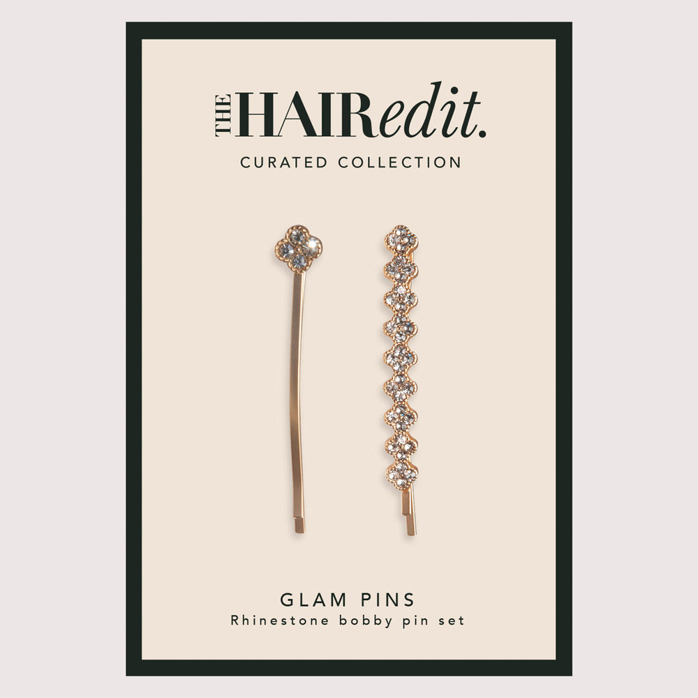 Glam Rhinestone Bobby Pins Set6
