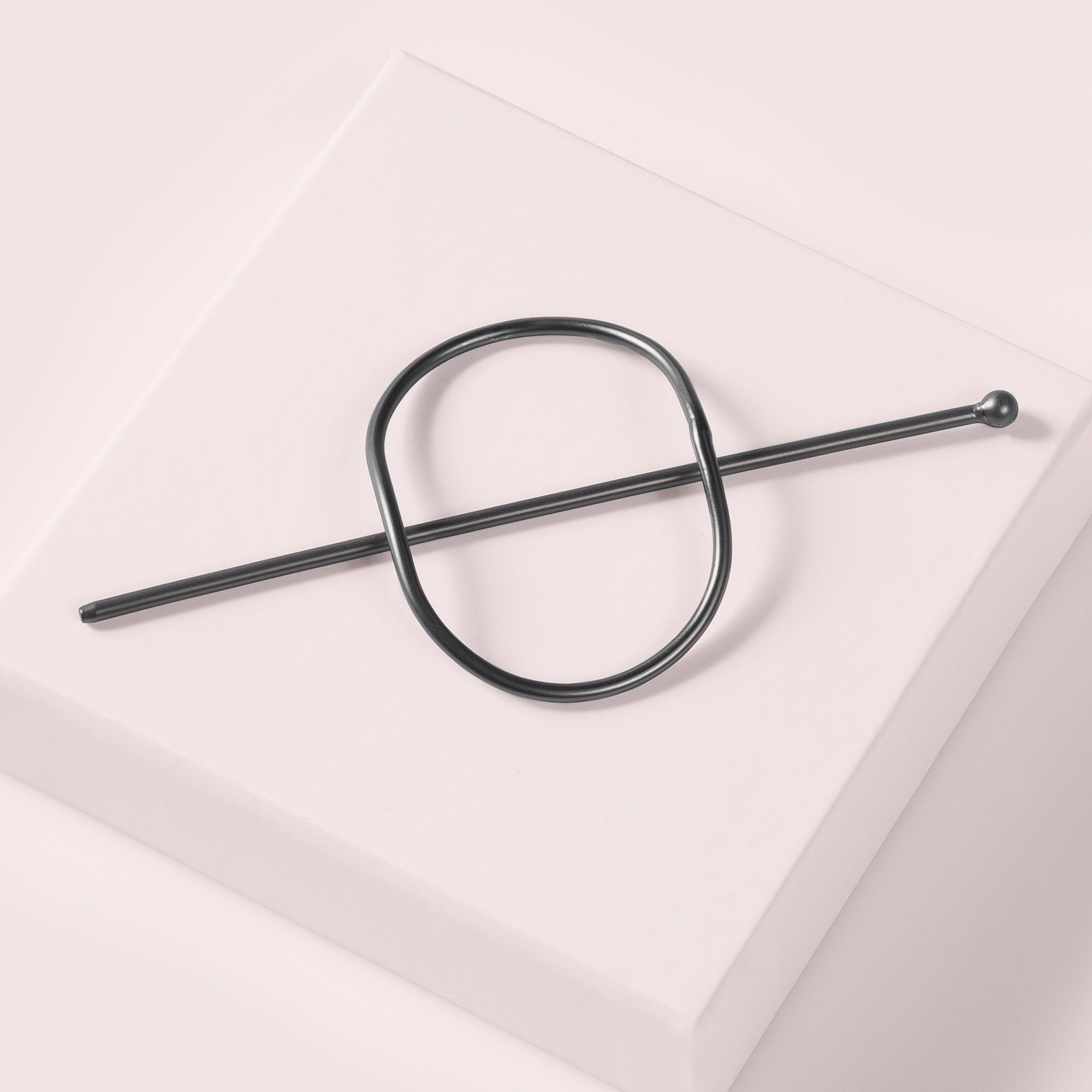 Hoop & Pin Barrette - Gunmetal5