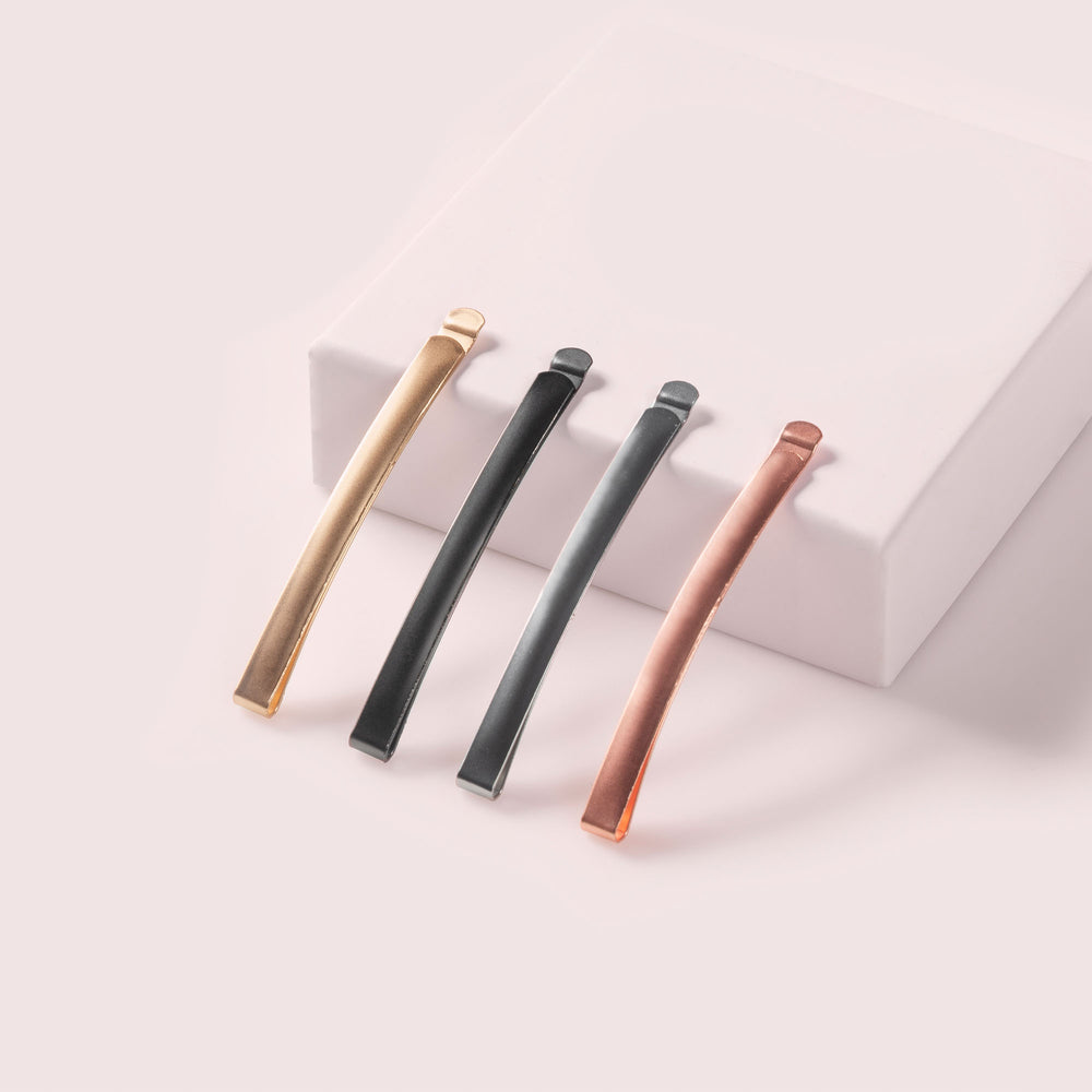 Modern Curved Bobby Pins Set - Gilded2
