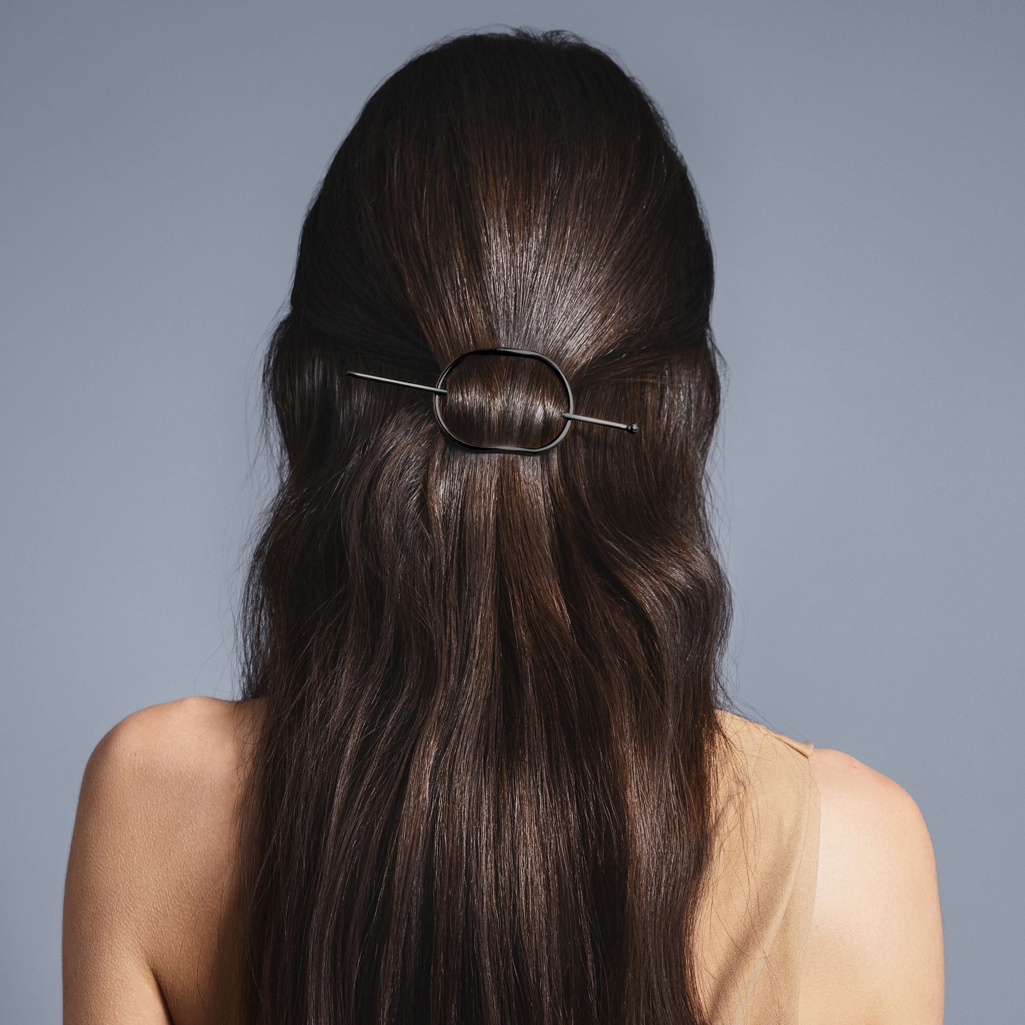 Hoop & Pin Barrette - Gunmetal3