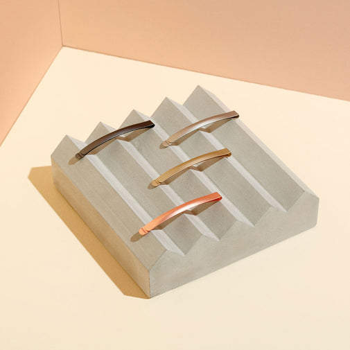 Modern Curved Bobby Pins Set - Gilded