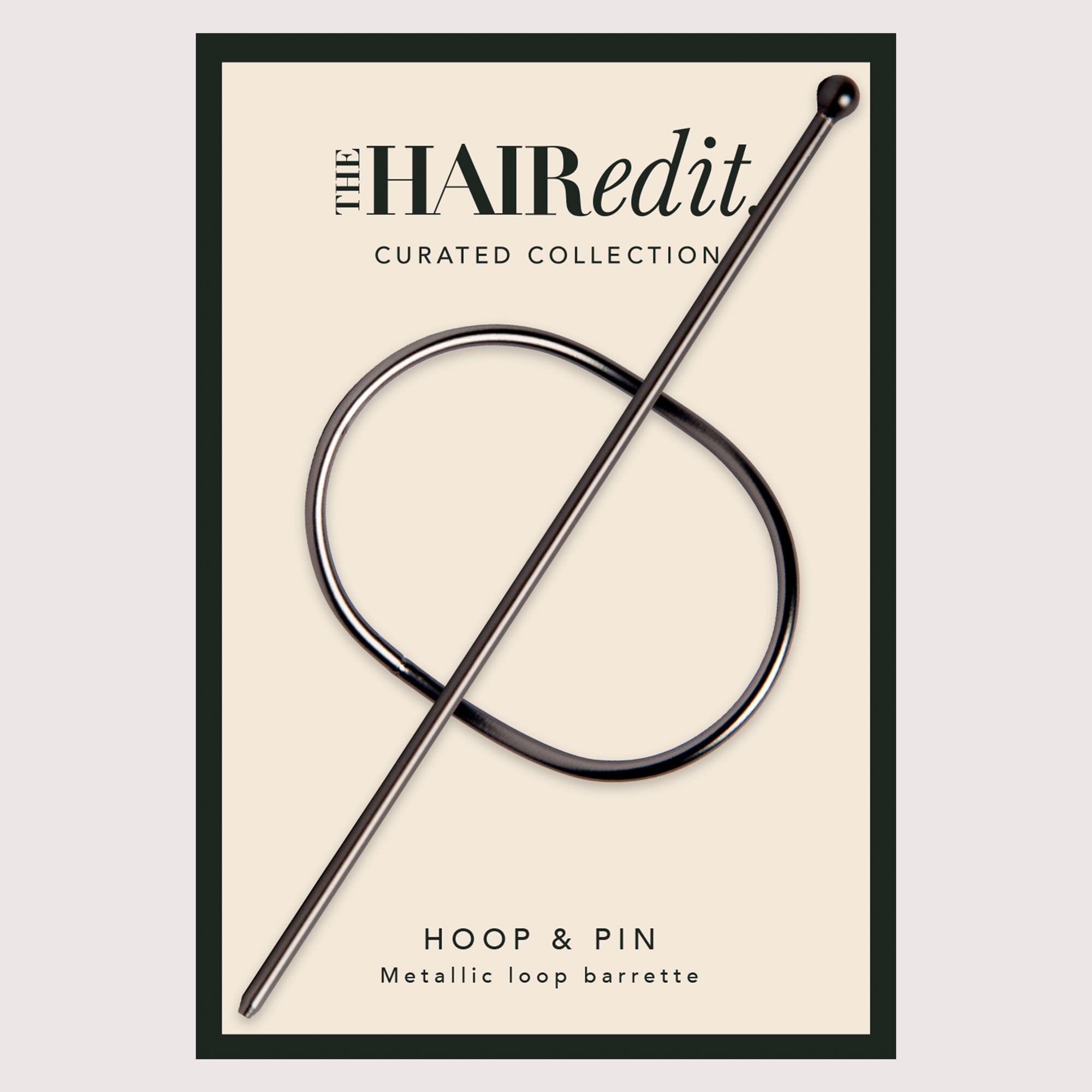 Hoop & Pin Barrette - Gunmetal8