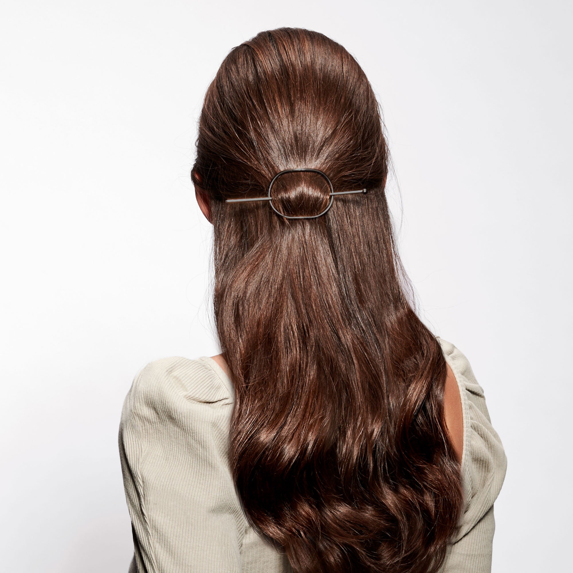 Hoop & Pin Barrette - Gunmetal4