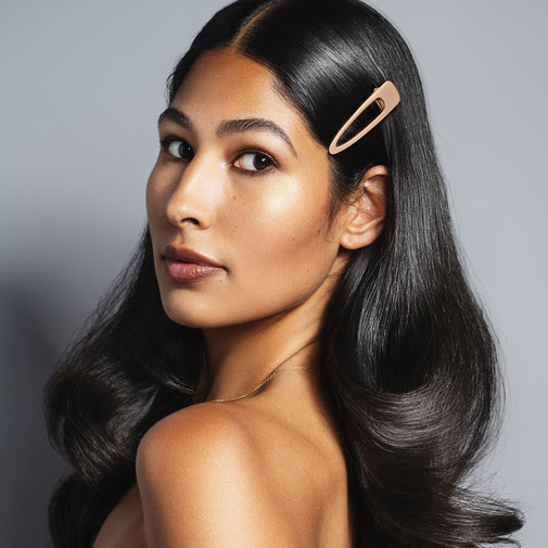 Brushed Triangle Metallic Hair Clip