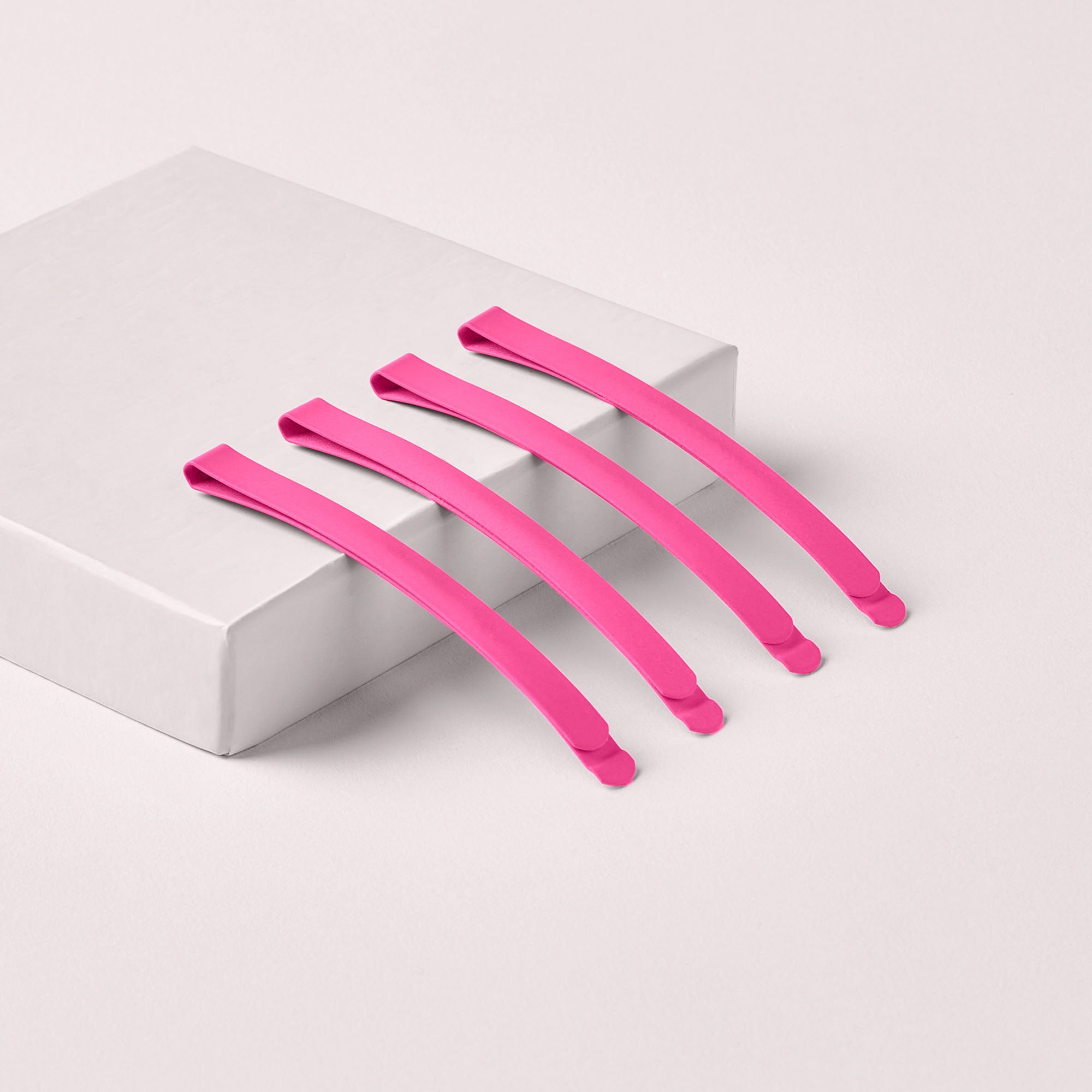Modern Curved Bobby Pins Set - Fuchsia4