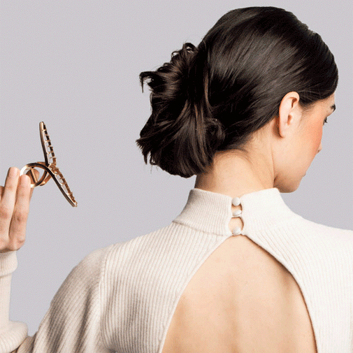French Twist Claw Clip - Gold