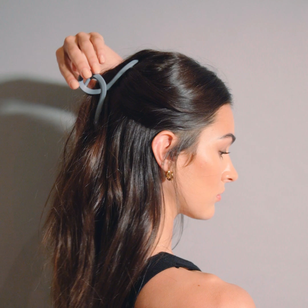French Twist Claw Clip - Slate2