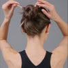 Video of model demonstrating how to wear The Hair Edit's Marble Pin Up Twists