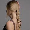 Video of model demonstrating how to wear The Hair Edit's Braided Band Hair Ties