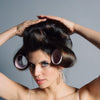 Video of model demonstrating how to use The Hair Edit's Ceramic Volumizing Rollers
