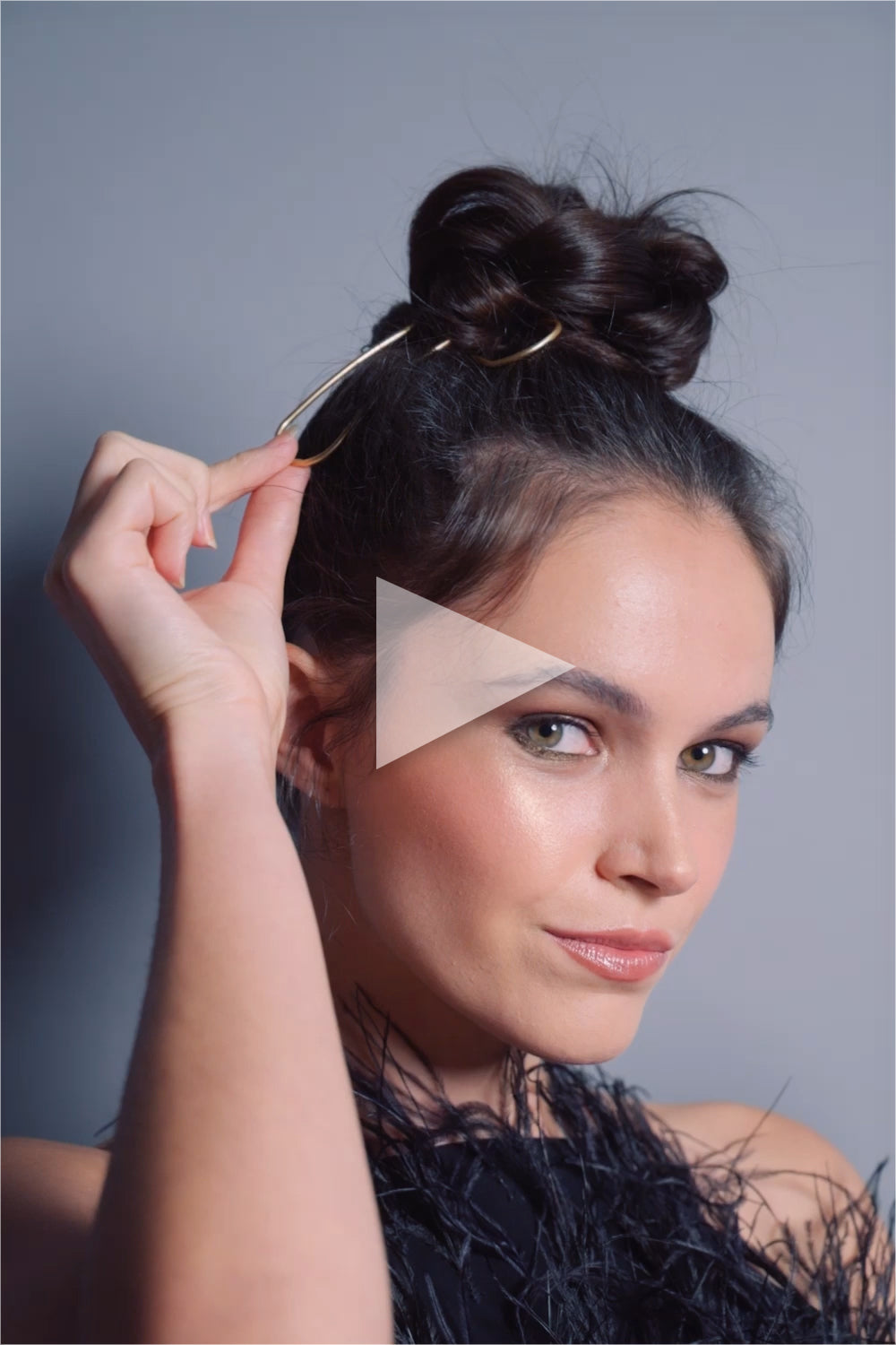 Blush & Cream Snap Hair Clip Set - 3 Pack