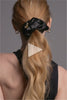 The Hair Edit Charming Ruched Ribbon Scrunchie in models hair