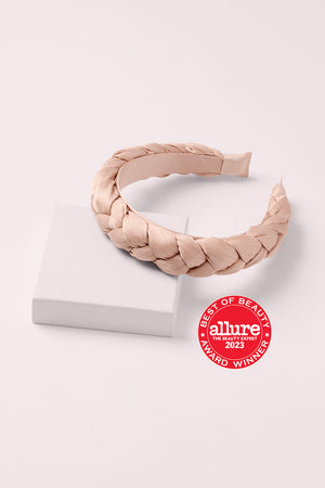 Champagne Braided Fabric Headband