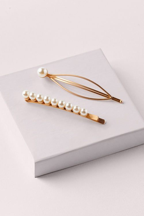 Buy Myra collection Metal Pearl Hair Clip Hair Accessories for girls 4 PCS  Online at Best Prices in India - JioMart.