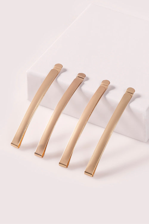 Gold Bobby Pin Set - 4 Pack