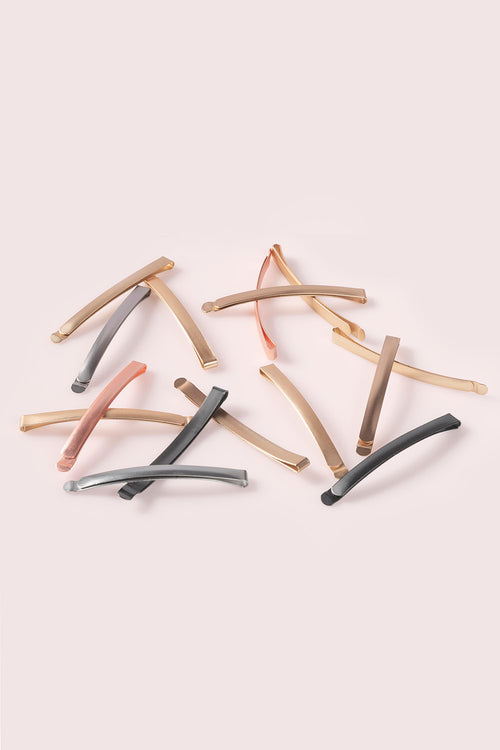 The Hair Edit multicolored modern bobby pin assortment