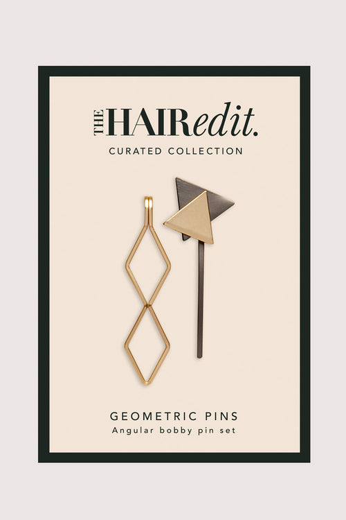 Gold & Black Decorative Bobby Pin Set - 2 Pack