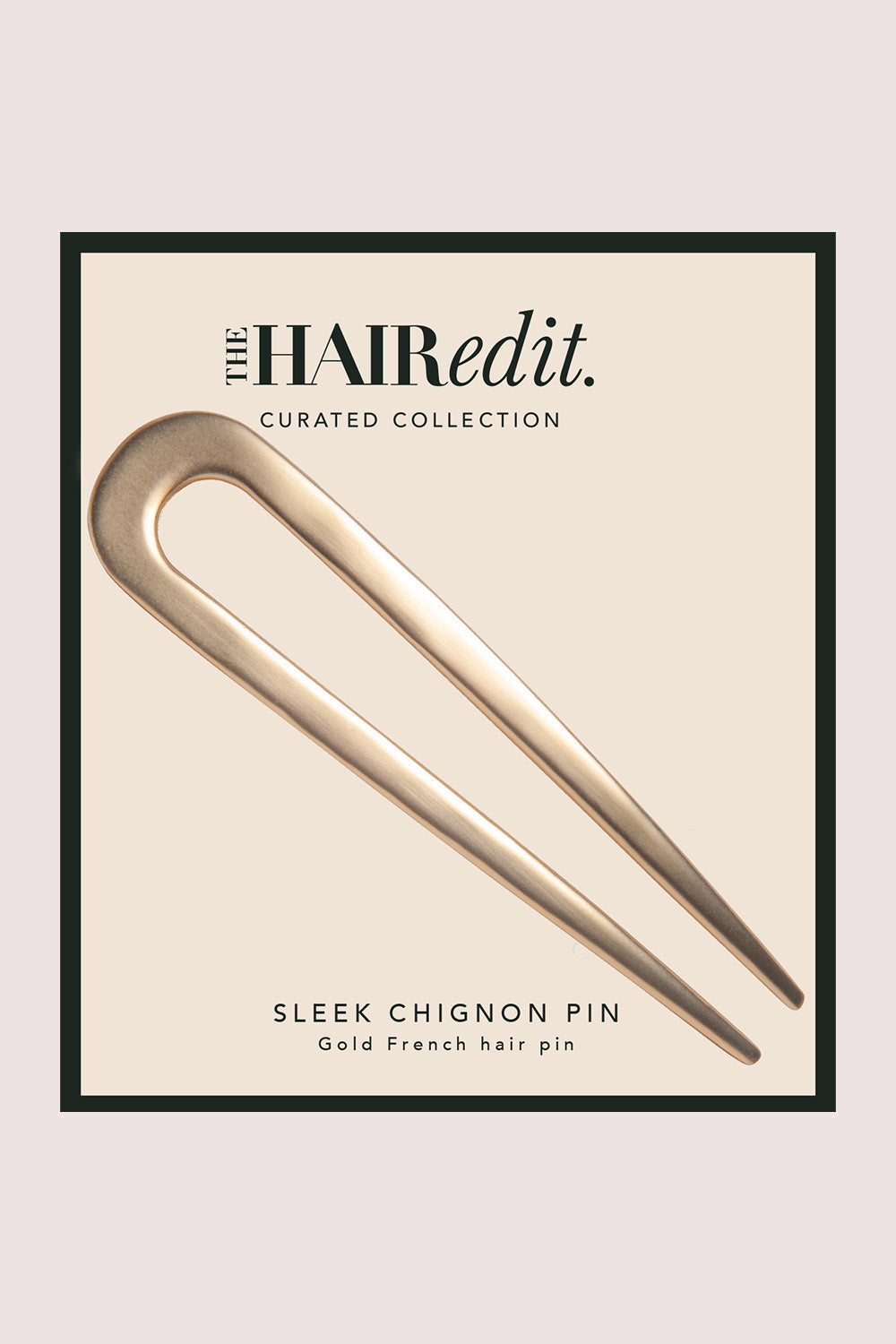 Large Gold French Hair Pin