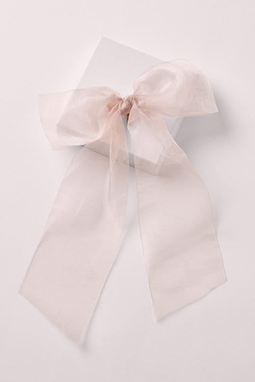 Organza Bow Ponytail Hook