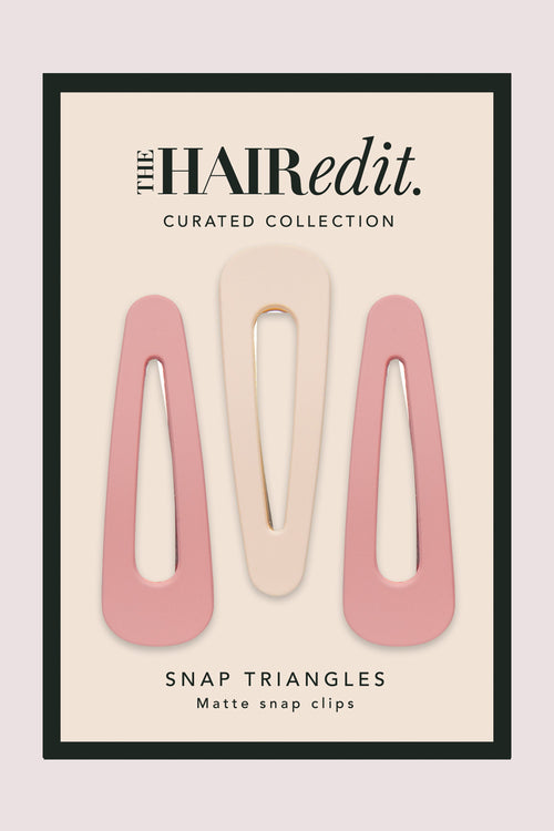 Tortoise Snap Hair Clip Set - 3 Pack – The Hair Edit