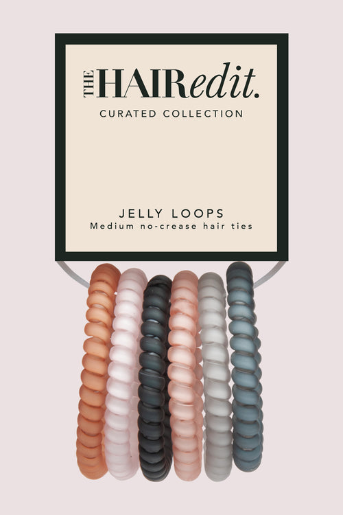 Jelly Loops Slim Spiral Hair Ties Set